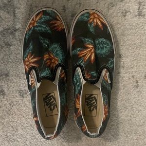 Womens tropical print vans